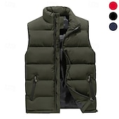 Χαμηλού Κόστους Γιλέκα-Ανδρικά Veste de Drumeție Γιλέκο με φουσκωτό τελείωμα Χειμώνας Φθινόπωρο ΕΞΩΤΕΡΙΚΟΥ ΧΩΡΟΥ Διατηρείτε Ζεστό Ελαφρύ Αναπνέει Veste  Κυνήγι Ψάρεμα Αναρρίχηση Μαύρο Κόκκινο Μπλε Πράσινο