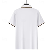 abordables Polo clásico para hombre-Hombre Camiseta de golf Camisetas polo piqué Casual Negocio Cuello polo acanalado Manga Corta Moda Básico Color sólido Plano Botones Verano Primavera Primavera &amp; Otoño Ajuste regular Azul cielo