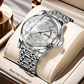 cheap Quartz Watches-Men's Watch, Men's Charm Luxury Watch, Rhinestone Decorations, Date and Calendar Functions, Night Light Display, Men's Fashionable Casual Watches, Best Men's