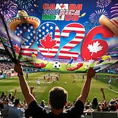 baratos Bandeiras de Jardim, Banner-Bandeira para a Copa do Mundo de Futebol de 2026 com símbolos nacionais, perfeita para comemorações e eventos esportivos, uma bandeira vibrante para apoiar os torcedores.