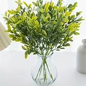 tanie Rośliny sztuczne i zieleń-6 szt. sztucznych roślin pieniężnych, sztuczna zieleń, plastikowa roślina doniczkowa z liśćmi, sztuczna roślina doniczkowa w stylu europejskim do wystroju domu &amp; wyświetlacz