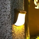 cheap Outdoor Wall Lights-Solar Wall Light Outdoor, IP65 Solar Powered Deck Lights Waterproof, LED Solar Sconce Lights Outdoor,for Steps Stairs Fences Wall Walkway Garden