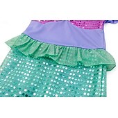 economico Costumi per bambine-Sirena Principessa Vestito Costume per festa a tema Film Cosplay for Ragazze Bambini Halloween Carnevale Mascherata Vacanza Feste Ferie