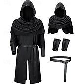 preiswerte Outfits-Mittelalterlich Renaissance Ausgefallene Kostüme Armschützer Tunika Krieger Wikinger Kostüm Herren Halloween Karneval Leistung LARP Renaissance-Messe Erwachsene Kostüm