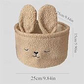 economico Giochi innovativi-cestino di Pasqua - cestino portaoggetti per mensole, adorabile scatola decorativa a forma di coniglio, perfetto per scrivanie, mensole, lavanderie, camerette dei bambini, bagni