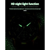 abordables Relojes de Cuarzo-Nuevo reloj de negocios para hombre de la marca Olevs con pantalla luminosa, función de cronómetro, calendario, indicador de 24 horas, reloj de cuarzo multifuncional, informal y moderno, resistente al