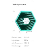 رخيصةأون أضواء زخرفية ذكية-٦/٨/١٠/١٢/٢٤ قطعة من مصابيح قرص العسل السداسية، ألواح جدارية LED تعمل بالصوت، إضاءة RGB معيارية يمكنك تركيبها بنفسك، تحكم عبر تطبيق بلوتوث، ديكور لغرفة الألعاب، غرفة النوم، غرفة المعيشة، تعمل بمنفذ