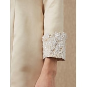 رخيصةأون يلف الأم-كم طويل معاطف / جواكيت دانتيل / ساتان زفاف / حفل / مساء مشد نسائي مع دانتيل / زينة / زر