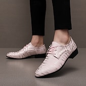 Недорогие Дерби туфли-Мужские туфли из искусственной кожи в красно-золотую полоску – стильная формальная обувь для свадеб и деловых мероприятий.