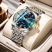 cheap Quartz Watches-Men's Watch, Men's Charm Luxury Watch, Rhinestone Decorations, Date and Calendar Functions, Night Light Display, Men's Fashionable Casual Watches, Best Men's