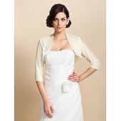 cheap Bridal Wraps-Coats / Jackets Chiffon Wedding / Party Evening Wedding  Wraps / Bolero With Draping / Solid dress to impress