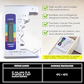 お買い得  電源-バッテリーテスター ユニバーサルバッテリーチェッカー LCDディスプレイ付き デジタル多目的小型バッテリーチェッカー すべてのバッテリー c aaa aaa d n 9v 6f22 1.5v ボタン電池用