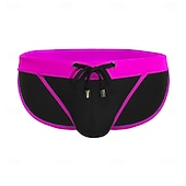 olcso Úszónadrág és deszkás rövidnadrág-Férfi Úszónadrágok Fürdőnadrág Boxer fazonú fürdőnadrágok Színblokkolás Zsinór Gyors szárítás Rugalmas Légáteresztő Alsók Szörfözés Vízi sportok Úszás Nyár