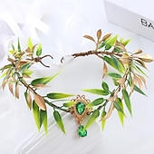 voordelige Accessoires en meer-Middeleeuws Renaissance Fancy kostuum Accessoires Elf Fee Kostuum Dames Halloween Carnaval Prestatie LARP Ren Faire Volwassenen Helm Riem Oorbellen