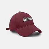 abordables Casquette de baseball pour homme-Homme Casquette de baseball Noir Rose Claire Coton Broderie Lettre Actif Mode Exagéré Occasionnel Quotidien Extérieur Couleur Unie Lettre Protection solaire Protection Solaire UV Écran solaire