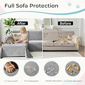 voordelige Bankhoes-Krasbestendige hoezen voor hoekbanken, waterbestendige L-vormige bankhoes voor honden &amp;Katvriendelijke, antislip bankhoezen, wasbaar