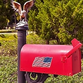  Autocollant magnétique réfléchissant drapeau de l'indépendance américaine pour voiture, réfrigérateur, porte, décoration de Noël à faire soi-même