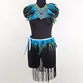 voordelige Outfits-Middeleeuws Renaissance Veren kostuumaccessoires Krijger Elf Veer Kostuum Dames Halloween Carnaval Prestatie LARP Ren Faire Volwassenen Kostuum