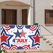 billige USA 250.-uavhengighetsdagen banner bakgrunn stoff festival utstillingsvindu veggdekorasjon hengende stoff flagg