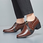 voordelige Loafers-Zwarte herenschoenen van lakleer met studs – stoere formele schoenen voor feestjes, gala's en trendy evenementen.