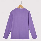 abordables T-shirt en tricot côtelé-Homme T-shirt Débardeur Musclé T-shirt en tricot côtelé Chemise à Manches Longues manche longue Col en V Printemps Automne Hiver Uni Bande de Fosse Mode Designer Basique Tricot Occasionnel Vacances
