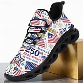  Ανδρικά αθλητικά αθλητικά παπούτσια για άνδρες σε κόκκινο, λευκό και μπλε χρώμα – γιορτάστε την 250ή επέτειο της Αμερικής με άνετα και κομψά αθλητικά παπούτσια για την 4η Ιουλίου και εθνικές εκδηλώσεις
