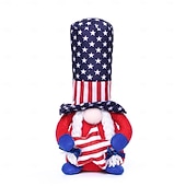  250 vuotta itsenäisyyspäivän raidallinen pentagrammi Rudolf kääpiö kasvoton nukke koriste