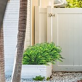 お買い得  人工植物と緑-人工シダの緑の束8個、人工ボストンシダの葉の茂み、花瓶アレンジメント用の7枝の人工植物、リビングルームバルコニーの森のスタイルの装飾