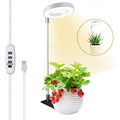 economico Lampade per coltivazione indoor-Lampada telescopica a LED per la crescita delle piante, anello d'angelo a spettro completo, rosso &amp;luce blu per piante grasse e fiori, dimmerabile, timer, luce integrativa per piante da interno,