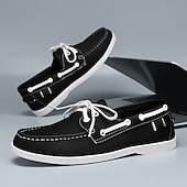 abordables zapatos de barco-Zapatos náuticos azules para hombre, cómodos y versátiles para vacaciones en resorts y eventos de verano.