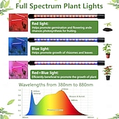 abordables Luces de cultivo para plantas-1 PC 9 W 12 W 40/80 Cuentas LED Espectro Completo Para el invernadero hidropónico Luces LED para Crecimiento Vegetal Lámpara creciente Rojo Azul Morado 5 V Invernadero vegetal