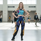 cheap Women's Costumes-Korean Idol Inspired Idol Pop Star Costume Fancy Dress Virtual Idol for Women's Adults Halloween Carnival Performance Comic Con Anime Expo