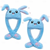 preiswerte Deko-Spielsachen-Ostergeschenk: Leuchtender Plüschhasenhut mit beweglichen Ohren, lustiger Hasenhut mit leuchtenden, beweglichen Ohren, ideal für Cosplay, Festivals und Partys. Geeignet für Kinder von 5 bis 18 Jahren und Erwachsene.