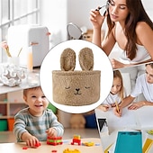 economico Giochi innovativi-cestino di Pasqua - cestino portaoggetti per mensole, adorabile scatola decorativa a forma di coniglio, perfetto per scrivanie, mensole, lavanderie, camerette dei bambini, bagni