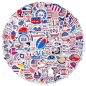  500 adesivi per il giorno dell'indipendenza americana, adesivi per il giorno dell'indipendenza presidenziale, adesivi decorativi per cappelli d'amore