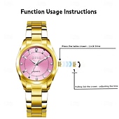 economico Orologi al quarzo-Orologio da donna orologio di lusso da donna quadrante decorativo con diamante orologio casual alla moda da donna migliori accessori da donna e selezione dei migliori regali per la Festa della Mamma