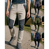 abordables Bas-Homme Pantalons de randonnée bas de survêtement Patchwork Été Extérieur Coupe régulière Imperméable Coupe-vent Séchage Rapide Léger Pantalons Taille Élastique Vert Véronèse Kaki Camping / Randonnée