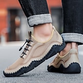 Χαμηλού Κόστους Καθημερινά Sneakers-Ανδρικά παπούτσια πεζοπορίας από τεχνητό δέρμα, αναπνεύσιμο σχέδιο για ενεργό τρόπο ζωής, ιδανικά για υπαίθριες περιπέτειες