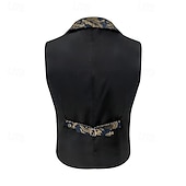 Χαμηλού Κόστους Αριστος-Ρετρό / Βίντατζ Ροκοκό Αναγέννησης Veste  Αμάνικο Πρίγκηπας Αριστοκράτης Ζακάρ Φανταχτερή Φόρεμα Ανδρικά Αποκριάτικη Στολή Απόκριες Μασκάρεμα Έκθεση Αναγέννησης LARP Ενηλίκων Γιλέκο