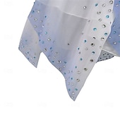 economico Abiti da Pattinaggio Artistico-Abito da pattinaggio artistico Ragazze Pattinaggio sul ghiaccio Vestito Azzurro cielo Patchwork Orlo asimmetrico Elasticizzato Allenamento Competizione Vestiti da pattinaggio sul ghiaccio Classico