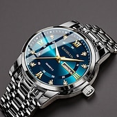 cheap Quartz Watches-Men's Watch, Men's Charm Luxury Watch, Rhinestone Decorations, Date and Calendar Functions, Night Light Display, Men's Fashionable Casual Watches, Best Men's