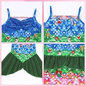  sereia Princesa sereia Vestidos Fantasia de festa temática Fantasias for Para Meninas Crianças Carnaval Baile de Máscaras Festa Feriado