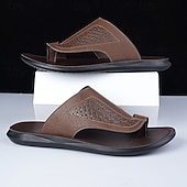 baratos Sandálias casuais-Sandálias masculinas confortáveis, leves e respiráveis, ideais para uso casual na praia e na piscina.