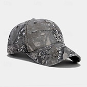 preiswerte Baseballkappe für Herren-Herren Baseballkappe Weiß Gelb Baumwollmischung Drucken Sport &amp; Outdoor Lässig Militär Lässig Täglich Outdoor Tarnung Sonne Sonnenschutz