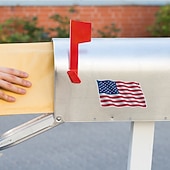  Autocollant magnétique réfléchissant drapeau de l'indépendance américaine pour voiture, réfrigérateur, porte, décoration de Noël à faire soi-même