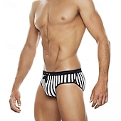 halpa Uimahousut ja laudashortsit-Miesten Uimashortsit Uimahousut Brief-uimahousut Raita Kurenauha Nopea kuivuminen Venyvä Hengittävä Uima-asut Alaosat Lainelautailu Vesiurheilu Uinti Kesä