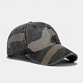 preiswerte Baseballkappe für Herren-Herren Baseballkappe Weiß Gelb Baumwollmischung Drucken Sport &amp; Outdoor Lässig Militär Lässig Täglich Outdoor Tarnung Sonne Sonnenschutz