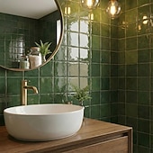 abordables Pegatinas de pared-Paquete de 10 paneles decorativos de pared 3D, azulejos de vinilo vintage de epoxi para salpicadero de cocina, adhesivos autoadhesivos despegables, aptos para cocinas, baños, lavanderías y vehículos