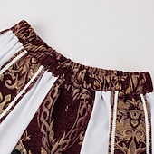 お買い得  衣装-ロココ調 ヴィクトリアン ルネッサンス ケープ ファンシーコスチューム 貴族 王室の衣装 フィット＆フレア 仮装 男性用 ファンタジー ハロウィーン カーニバル 性能 LARP レンフェア 成人 上着 パンツ クローク