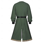 economico Outfit-Set Retrò Vintage Medievale Rinascimento Cintura in Vita Polsino Tunica con accessori Lunghe Vichingo Ranger Costume Per uomo Fantasia Halloween Carnevale Fiera Rinascimentale LARP Festa a tema retrò